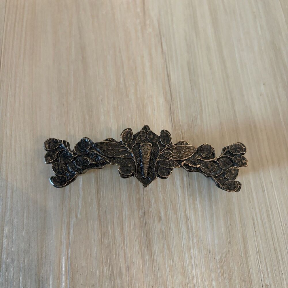 Drawer Pulls Antique Bronze Cicada Ornate High End Made In USA 14 Available